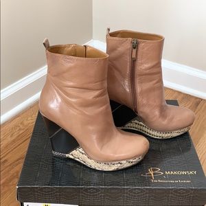 Tan Leather Booties